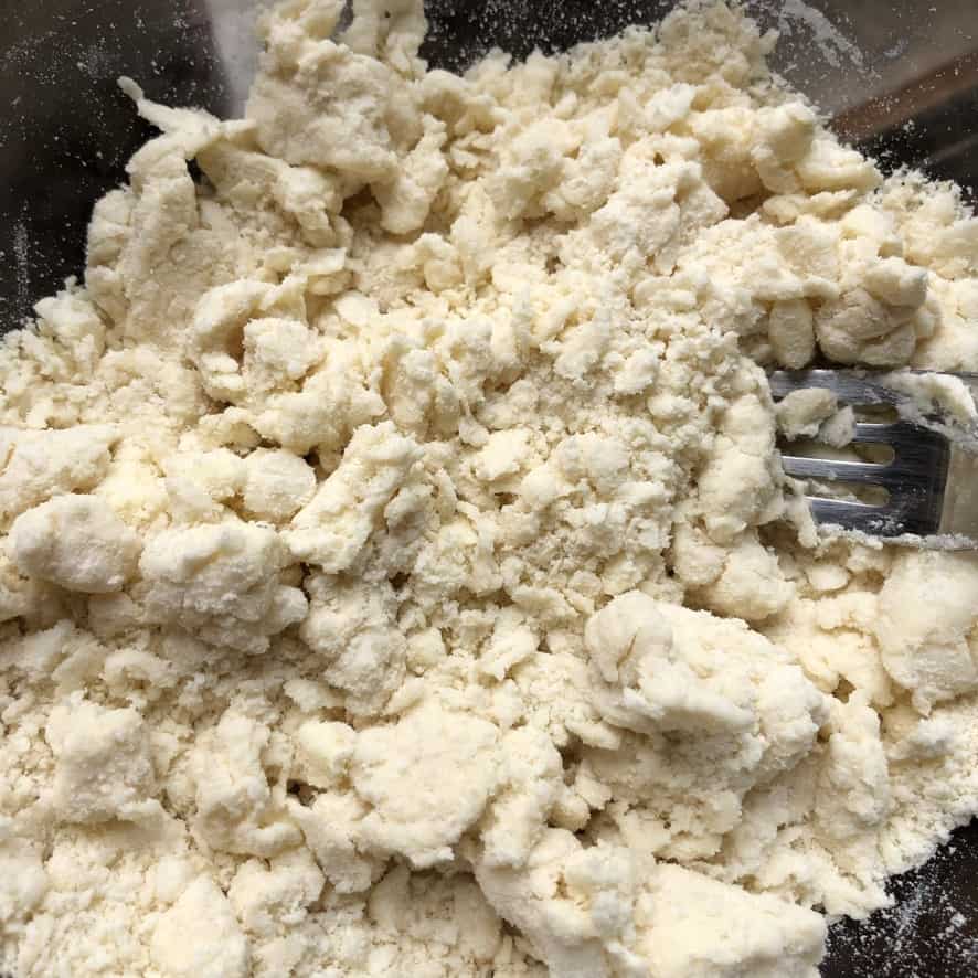 pie dough ready to be formed into a ball