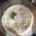 panko and grated cheese in the food processor blended
