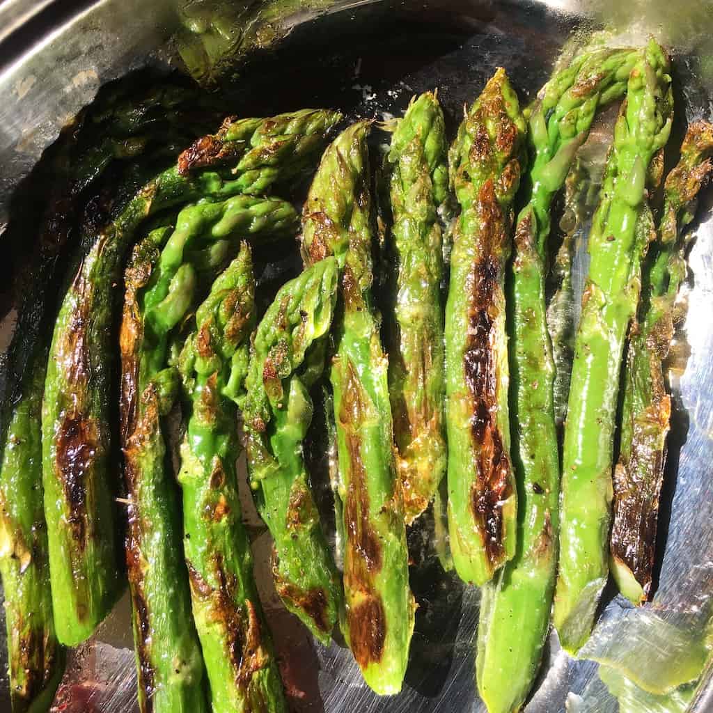 perfectly pan-seared wild asparagus