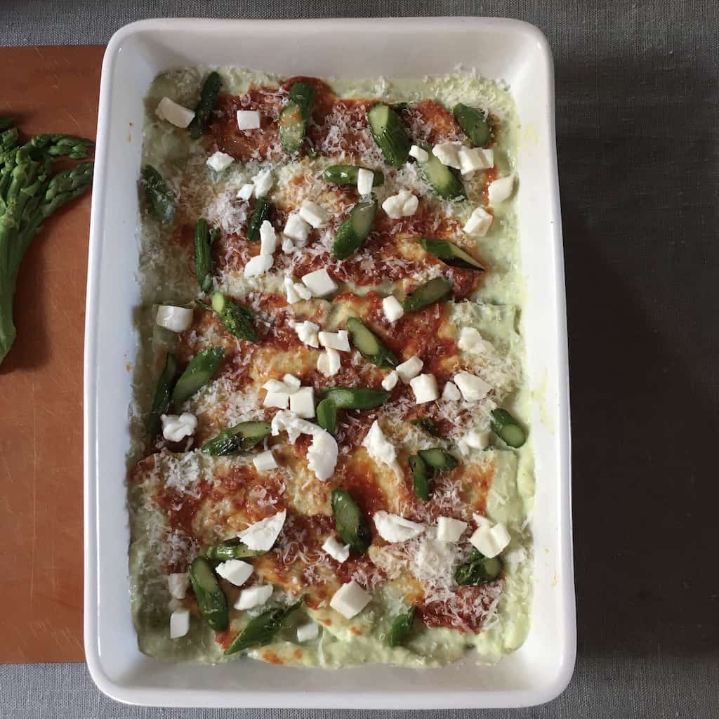 mozzarella added to the top