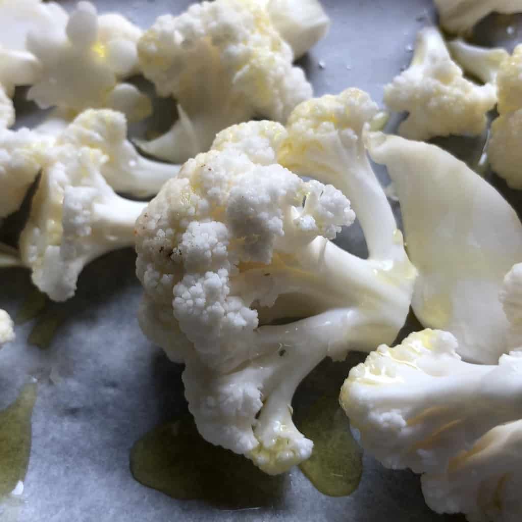 white cauliflower florets