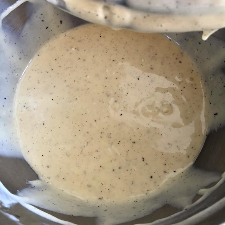 Combined cheesecake filling.