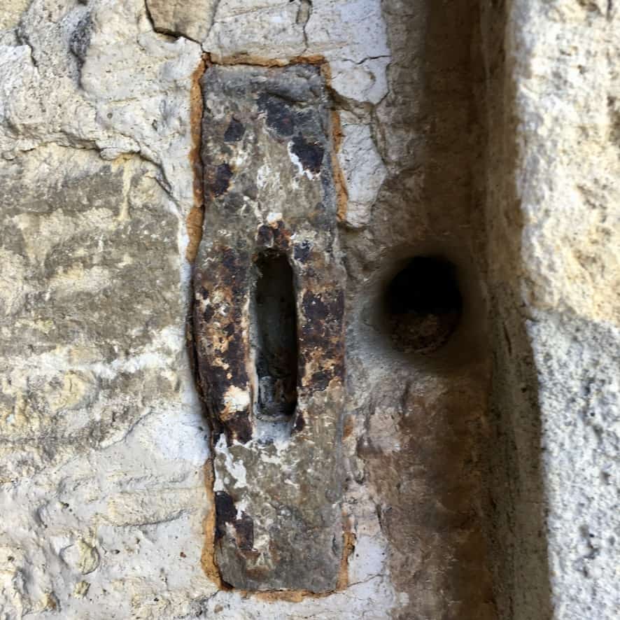 ancient keyhole at La Rotonda