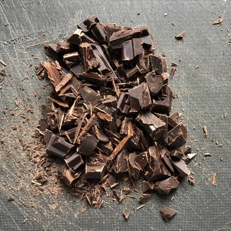 70% dark chocolate bar roughly chopped