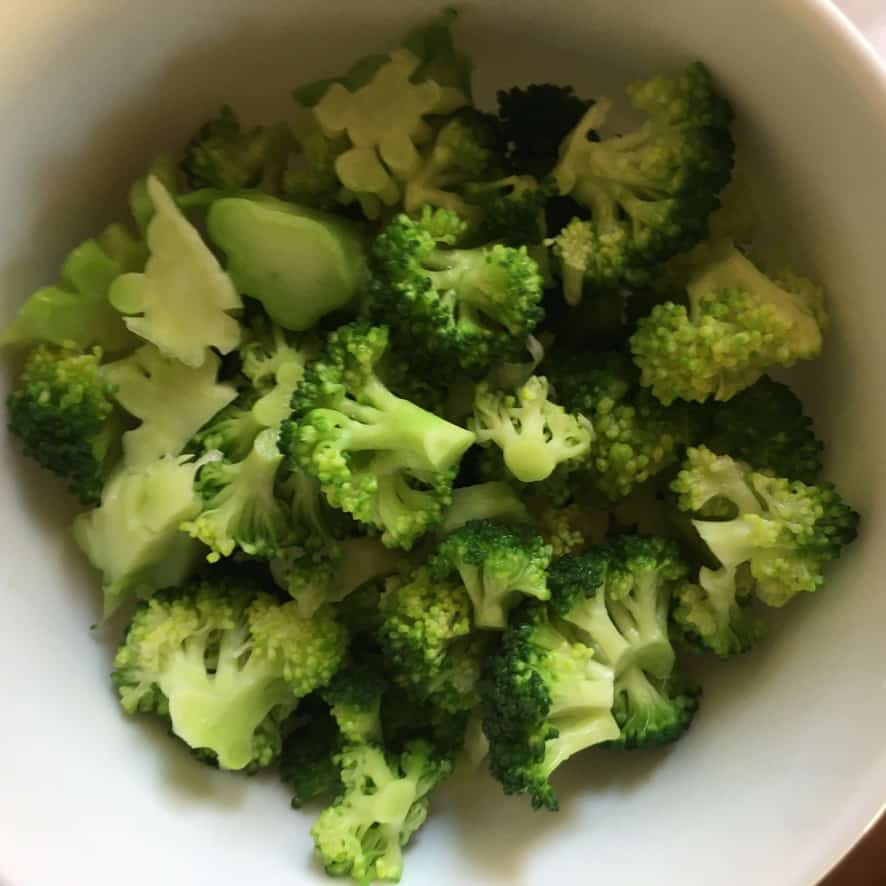 steamed broccoli in a bowl