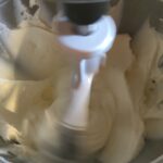 creaming sugar and cream cheese in a stand mixer