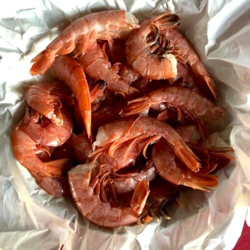 Cajun Style Royal Red Shrimp Pasta for One (or a crowd) Biting at the