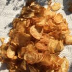 homemade fried kettle chips (in the sun)