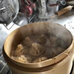 just steamed soup dumplings ready to eat