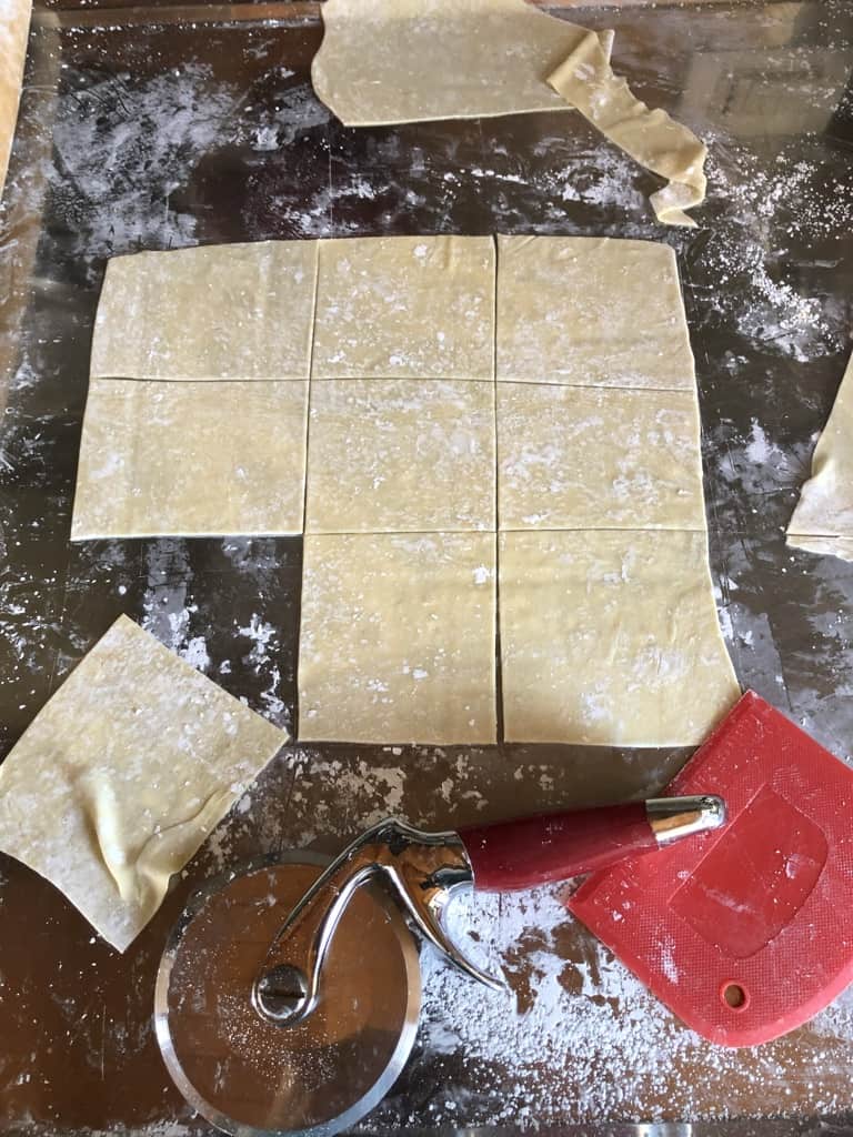 wonton square wrappers handcut