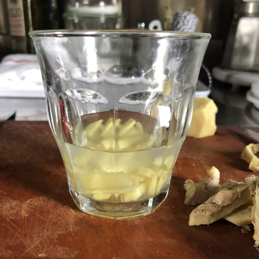 ginger infused water
