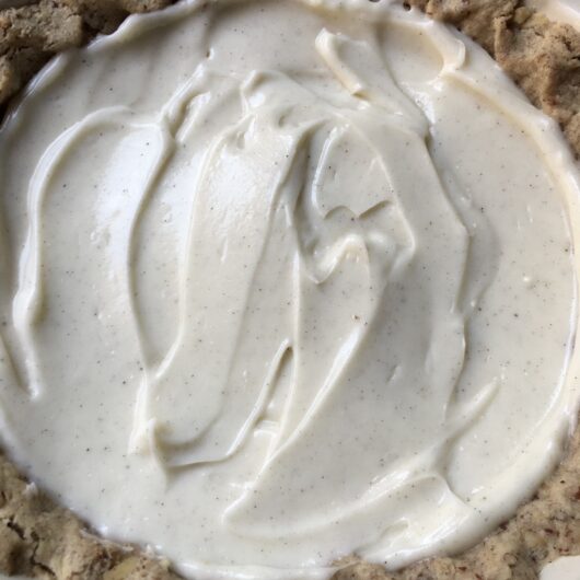 cream cheese layer up close