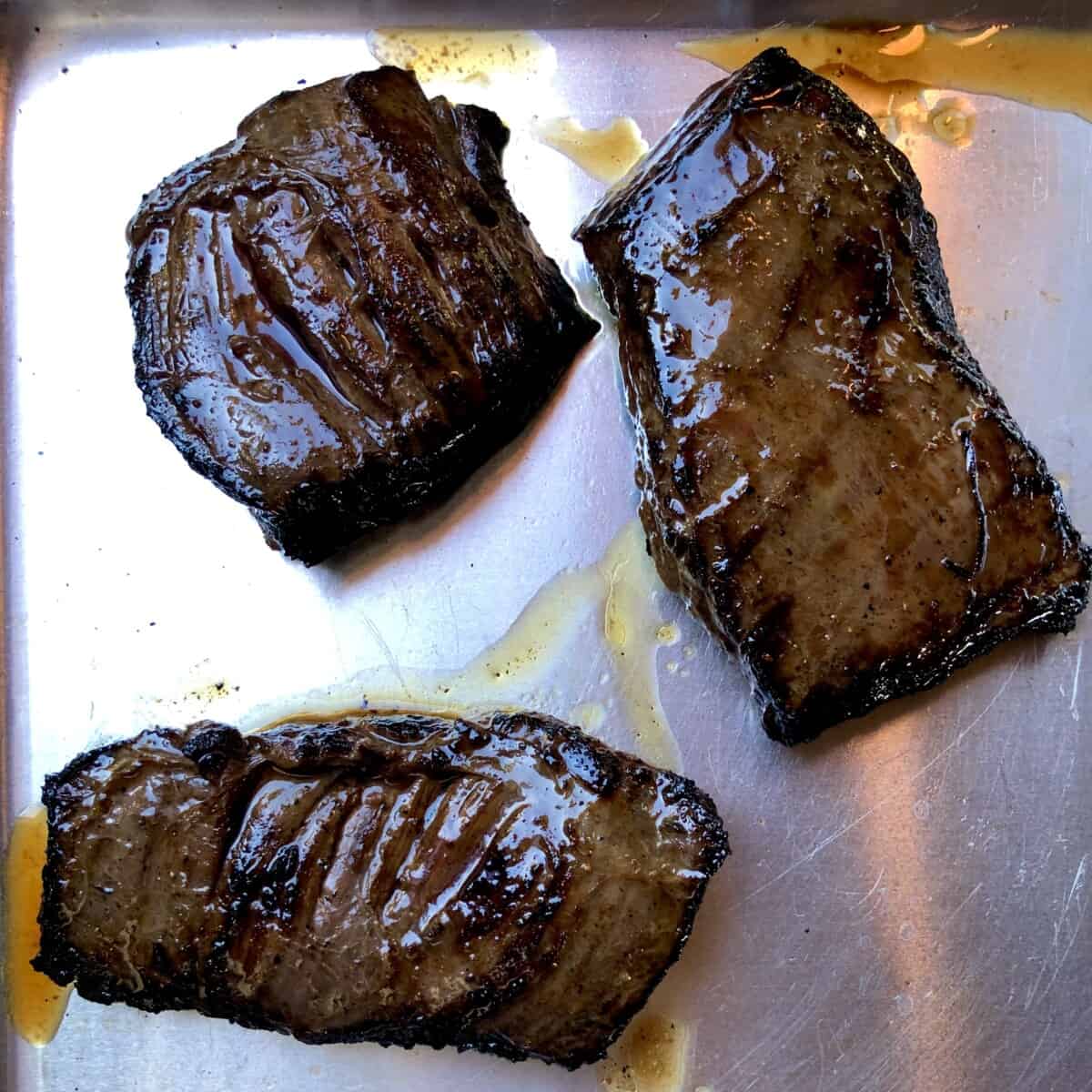 carne asada steak before being sliced