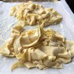 homemade ribbons of pappardelle pasta