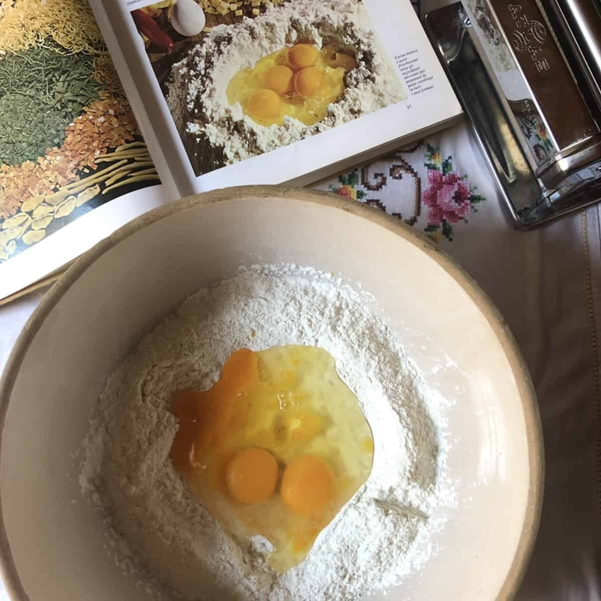 Homemade Pasta Recipe (Italian 00 Flour Fresh Egg Pasta) - Biting at ...