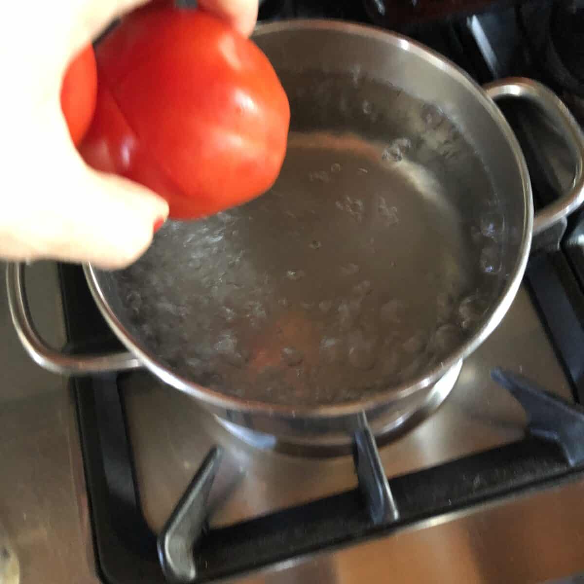 parboiling tomatoes