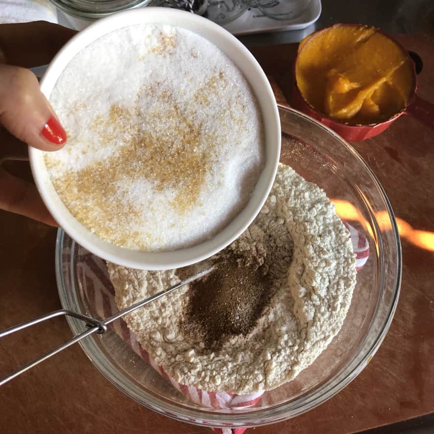 adding sugar to pumpkin bread dry ingredients for best pumpkin bread