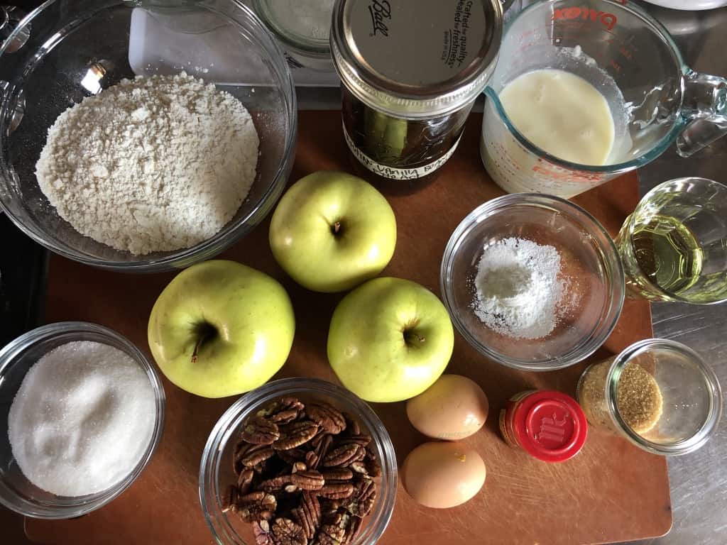 Everything you need to make Torta di Mele or Italian apple cake