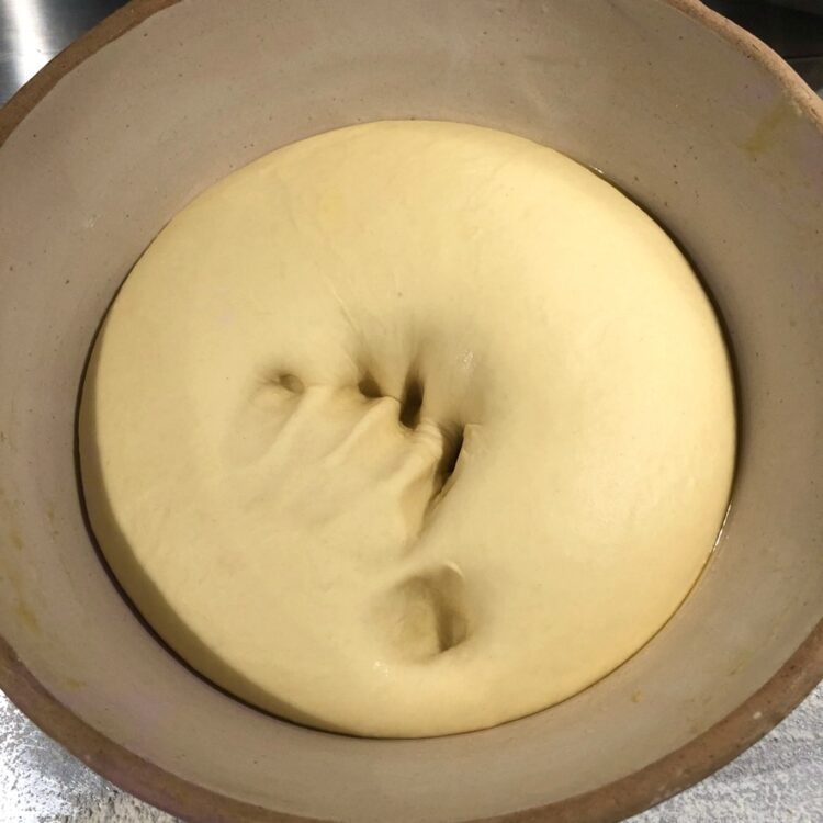 my hand print in the super soft fluffy dough