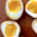 perfect caramel-colored jammy soft boiled ramen eggs