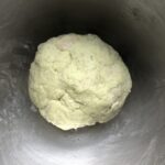 shaggy pork bun dough that needs to be kneaded to become smooth