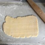 rolled out crostata dough