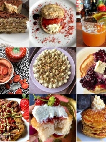 A collage of nine of best mother's day recipes to make for Mom this yer.